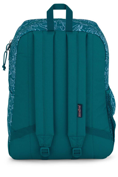 MOCHILA JANSPORT CROSS TOWN PLUS DELIGHTFUL DAISIES GREEN