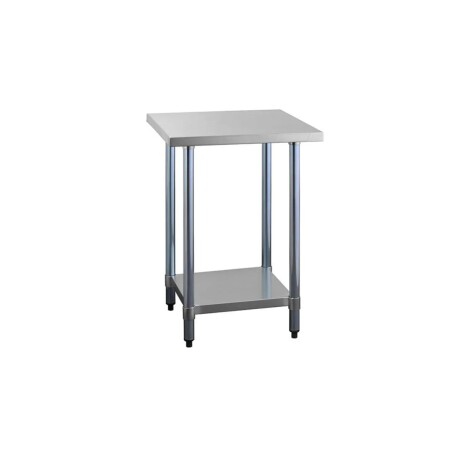 Mesada Central con Estante Inferior de Acero Inoxidable 60 x 60 x 85 cm Mesada Central con Estante Inferior de Acero Inoxidable 60 x 60 x 85 cm