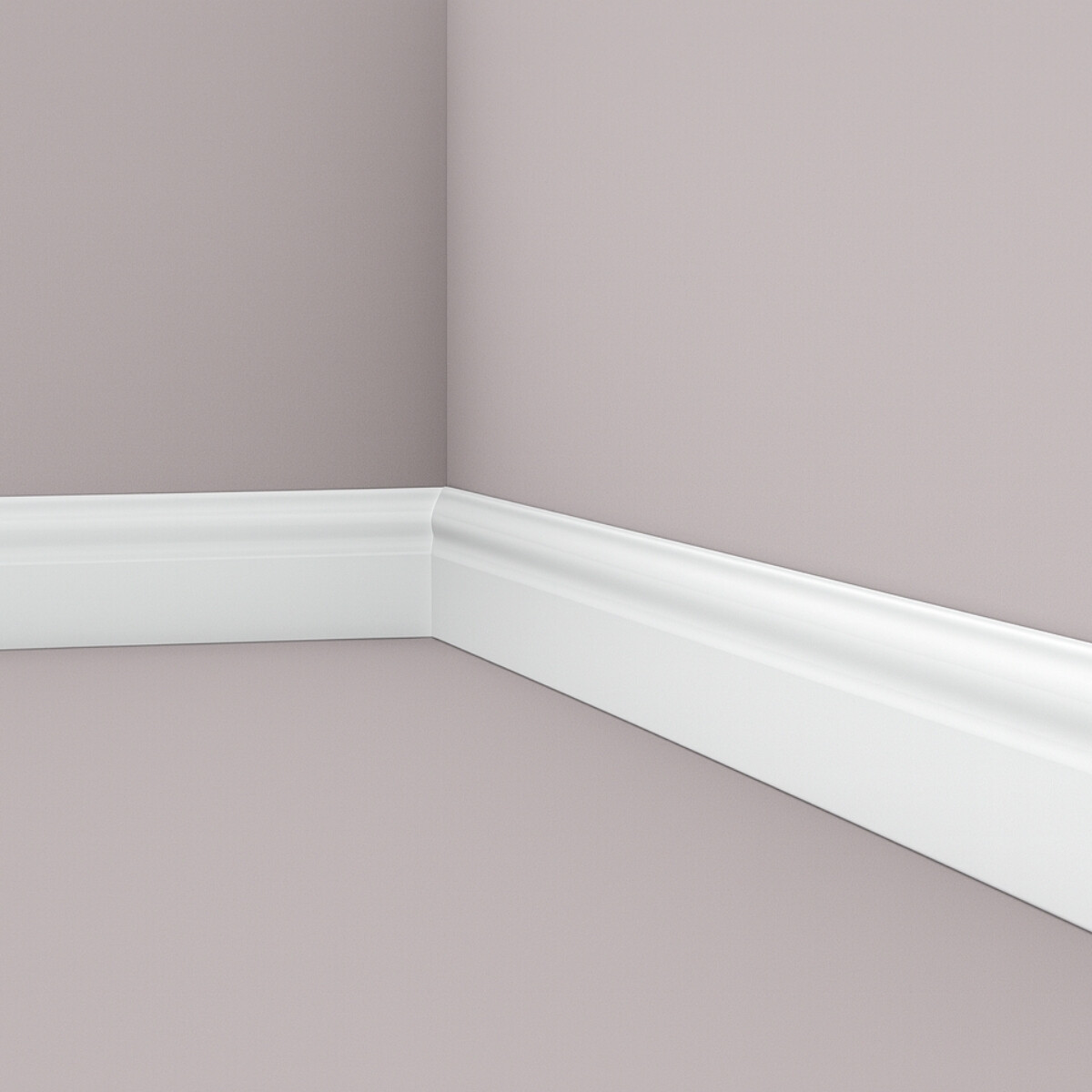 Zócalo PVC 2,40 metros - BLANCO 