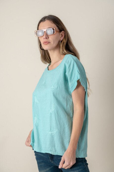 BLUSA LEDA Verde agua