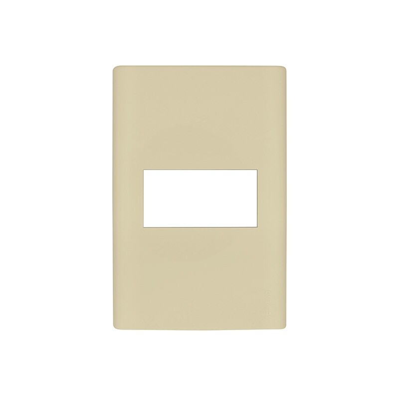 PLACA REGGIO UP C/BASTIDOR 1 MOD MARFIL PLACA REGGIO UP C/BASTIDOR 1 MOD MARFIL