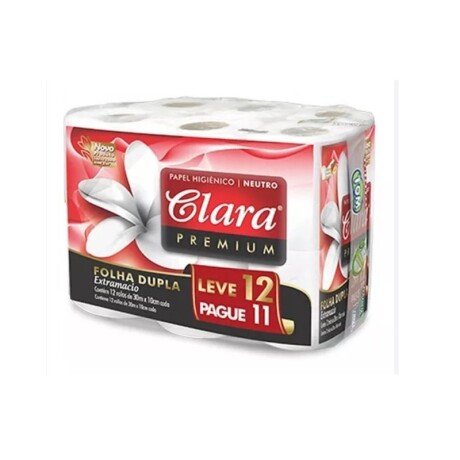 Clara papel higiénico 30m doble hoja x12 Clara papel higiénico 30m doble hoja x12