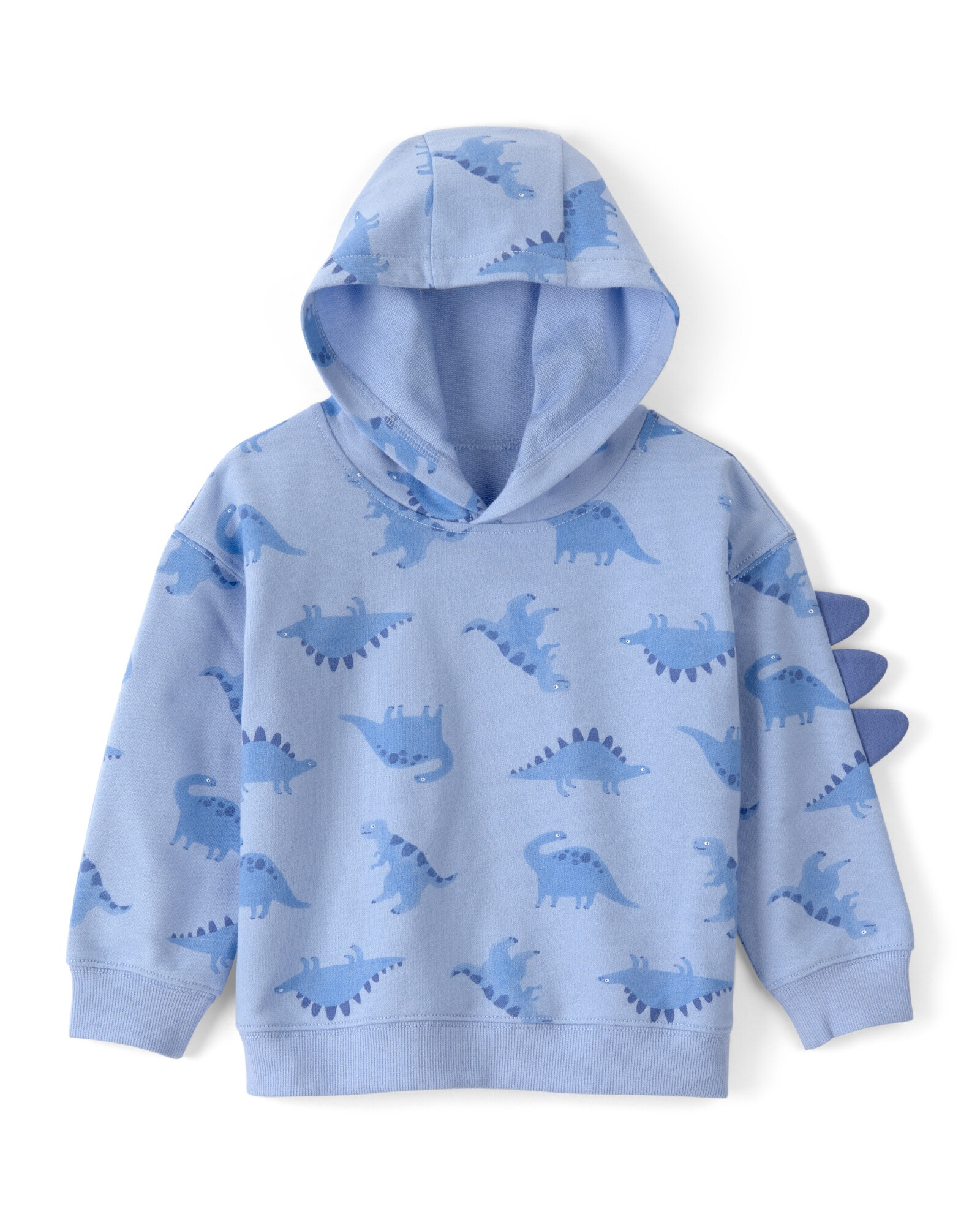 Buzo de algodón, azul, con capucha y espinas, diseño dinos Buzo de algodón, azul, con capucha y espinas, diseño dinos