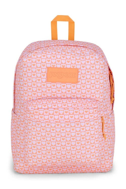 MOCHILA JANSPORT SUPERBREAK PLUS HYPED HEARTS PINK