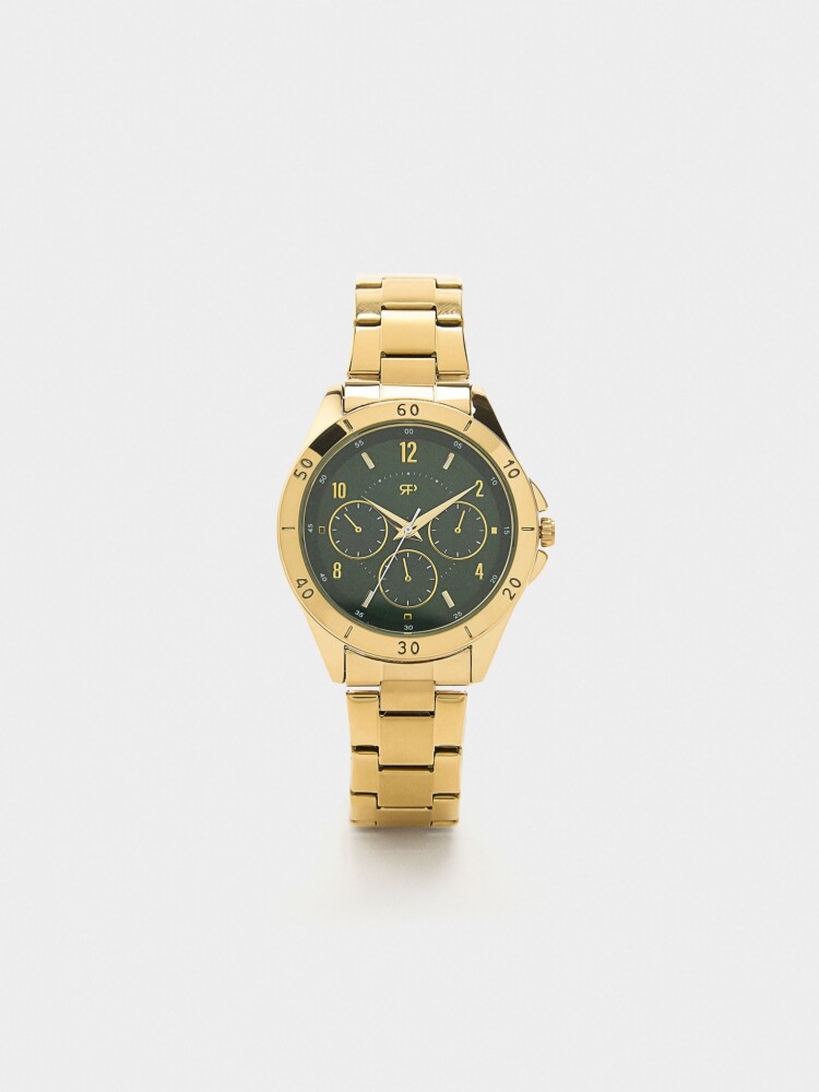 Reloj De Pulsera De Acero Inoxidable dorado