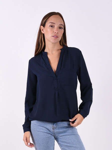 BLUSA ROMA AZUL OSCURO