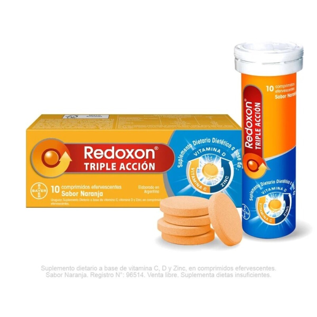 Redoxon x10 comprimidos - Triple acción 