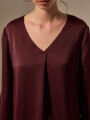 Blusa Litien Cereza Oscuro