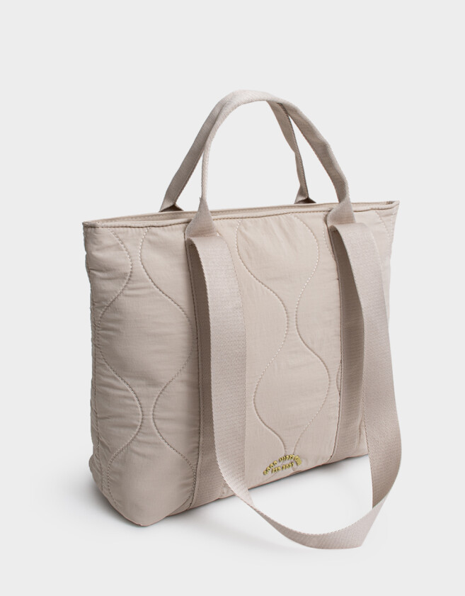 Shopper Puffy Cartera Shopper Acolchada - Marron Beige