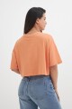 Remera oversized cropped SALMON