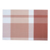 Individual PVC 45x30cm Cuadros Rojo
