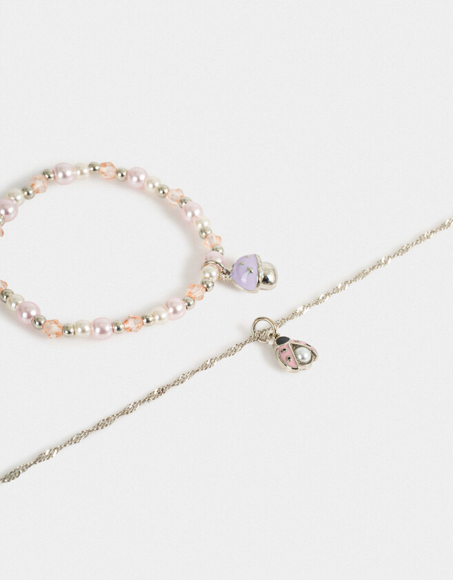 Bijouterie Infantil Sets Dijes Plateado