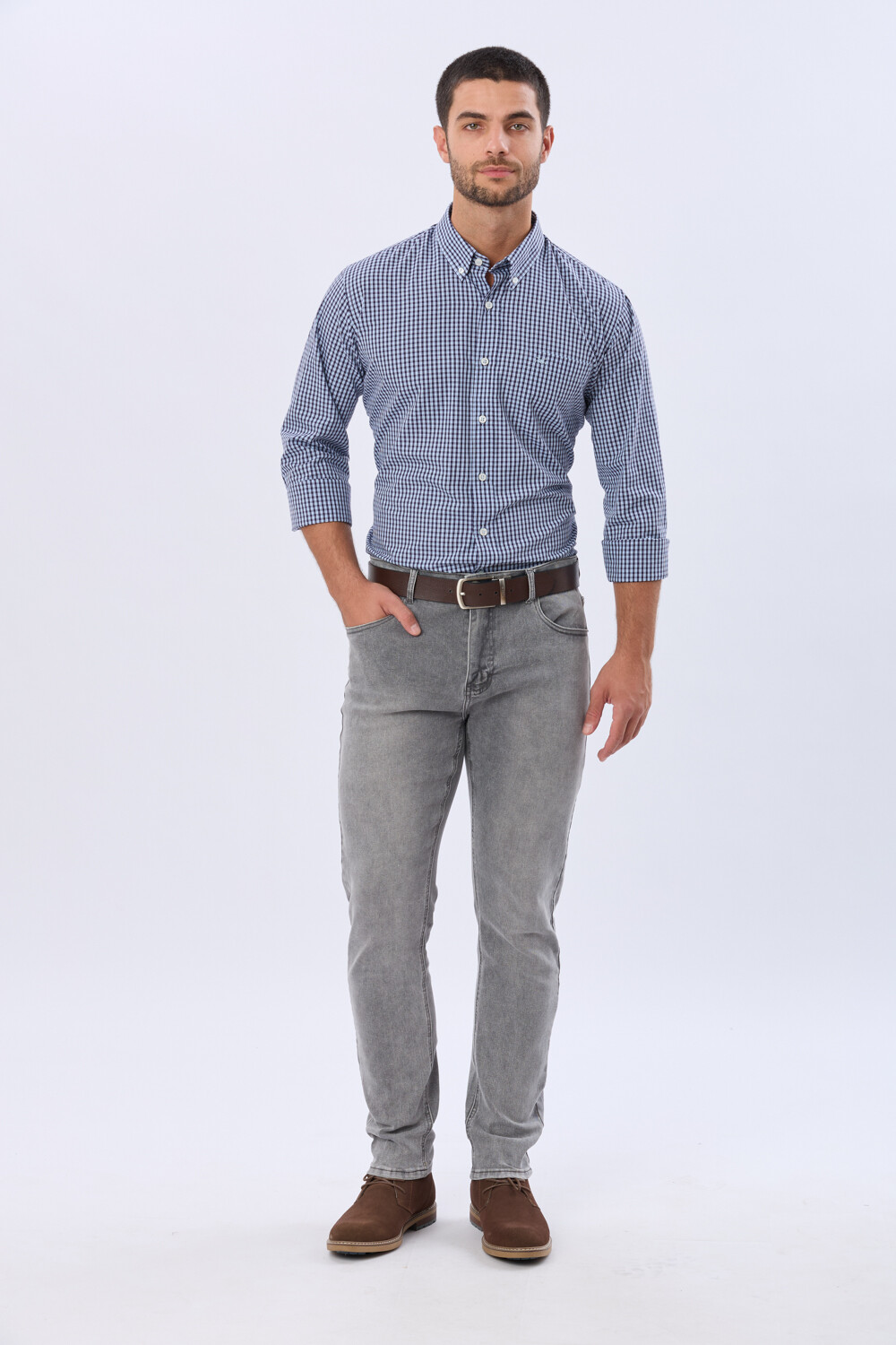 PANTALÓN DE JEAN SKINNY Gris