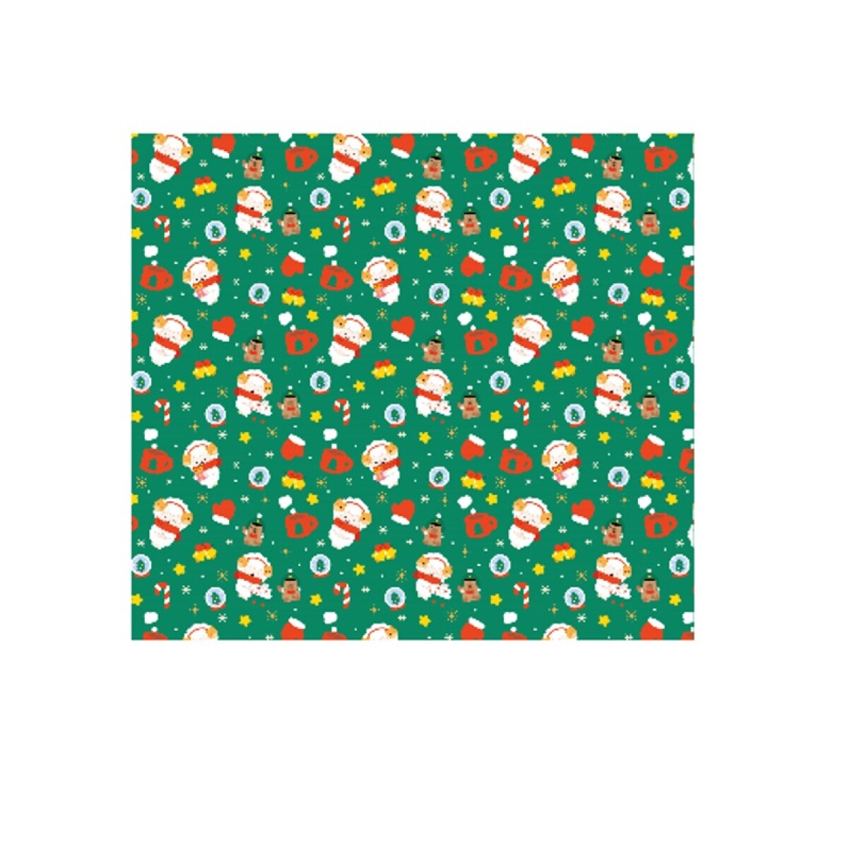 Papel de regalo Mini Family - verde 