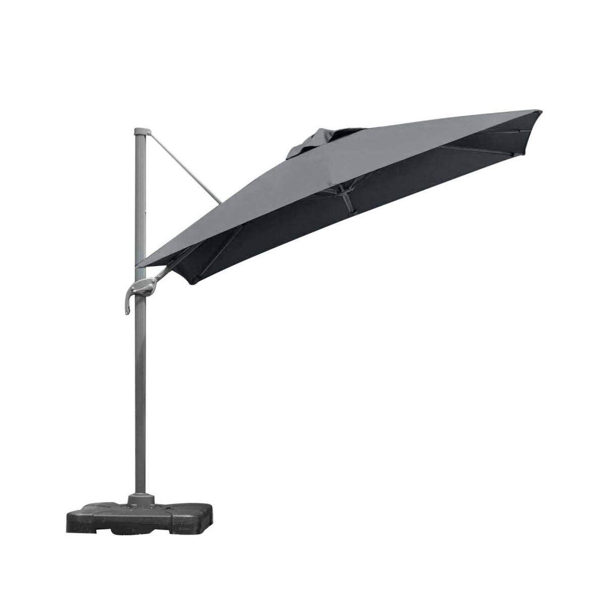 SOMBRILLA C/BASE - ALUMINIO GRIS SIDNEY 