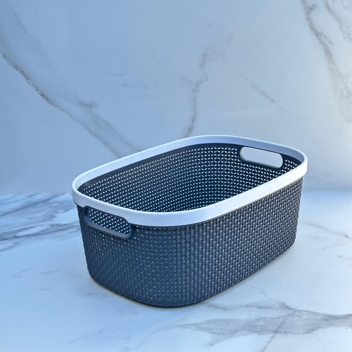 Canasto Organizador Polipropileno Alto 15cm x Ancho 25cm x Largo 37cm 