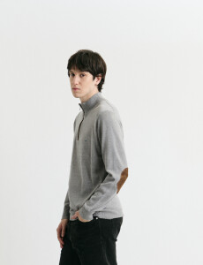 470996 SWEATER MEDIO CIERRE HARRINGTON LABEL Gris