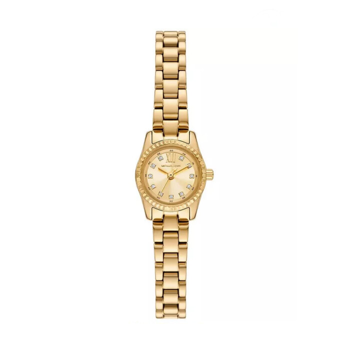Reloj Michael Kors con Malla Enchapada y Esfera Redonda con Zirconias Reloj Michael Kors con Malla Enchapada y Esfera Redonda con Zirconias