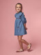 Vestido Vaquero Con Bordados Azul Claro