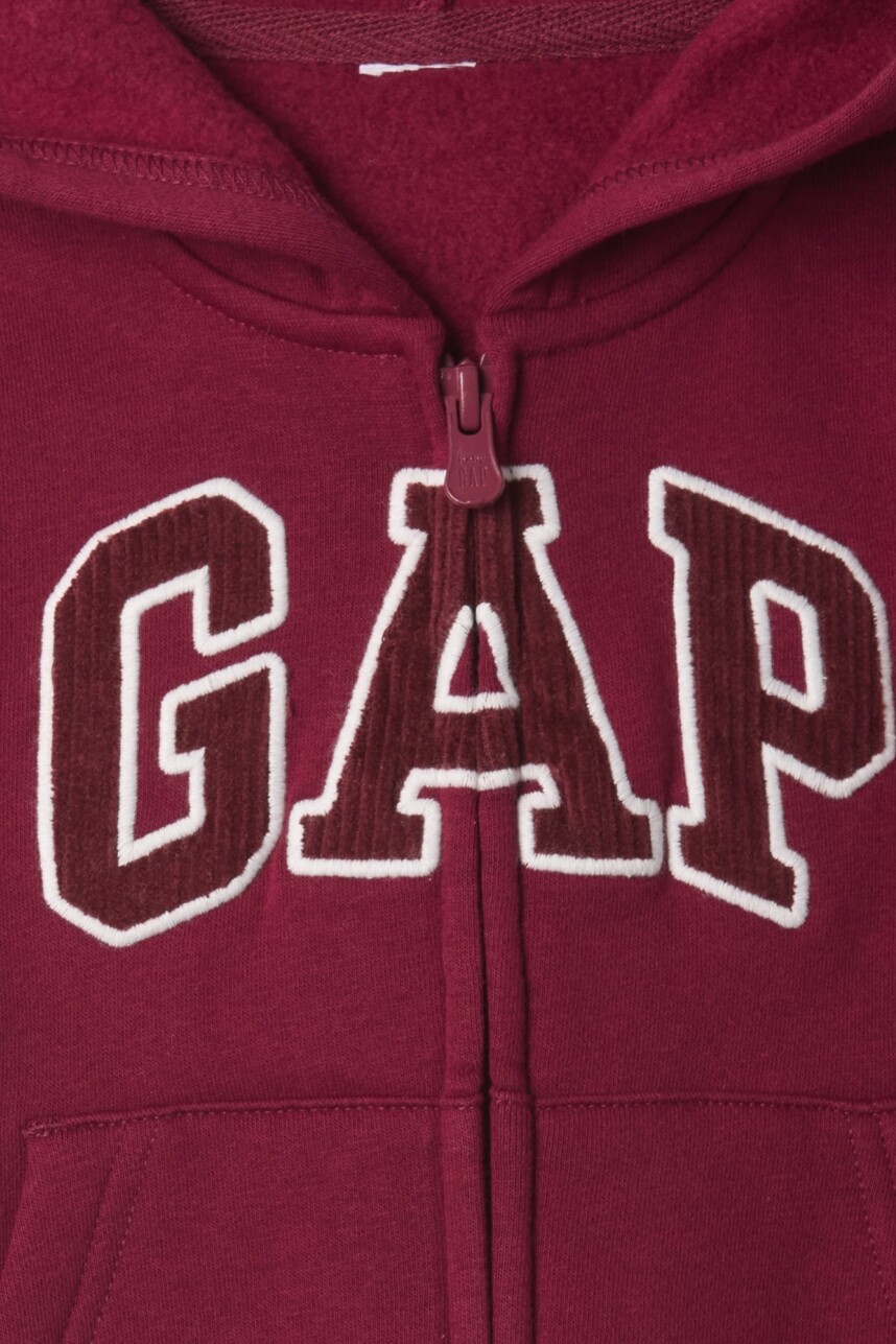 Canguro Con Cierre Logo Gap Toddler Niño Red Delicious