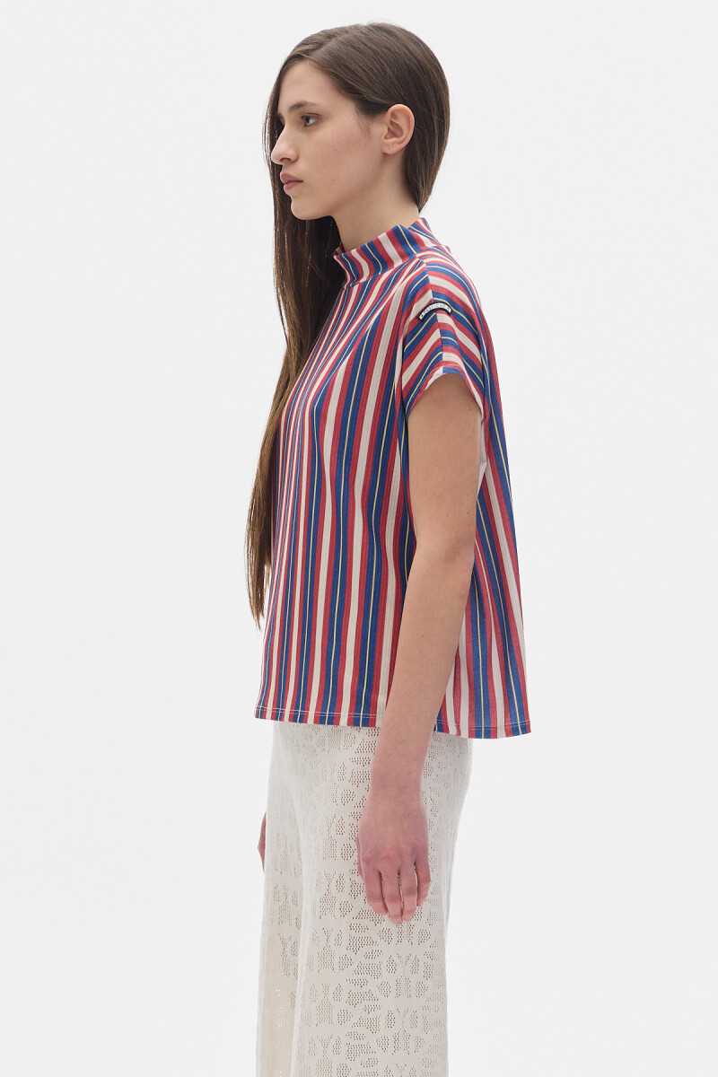Blusa Yuri ST Blue/Bordeaux