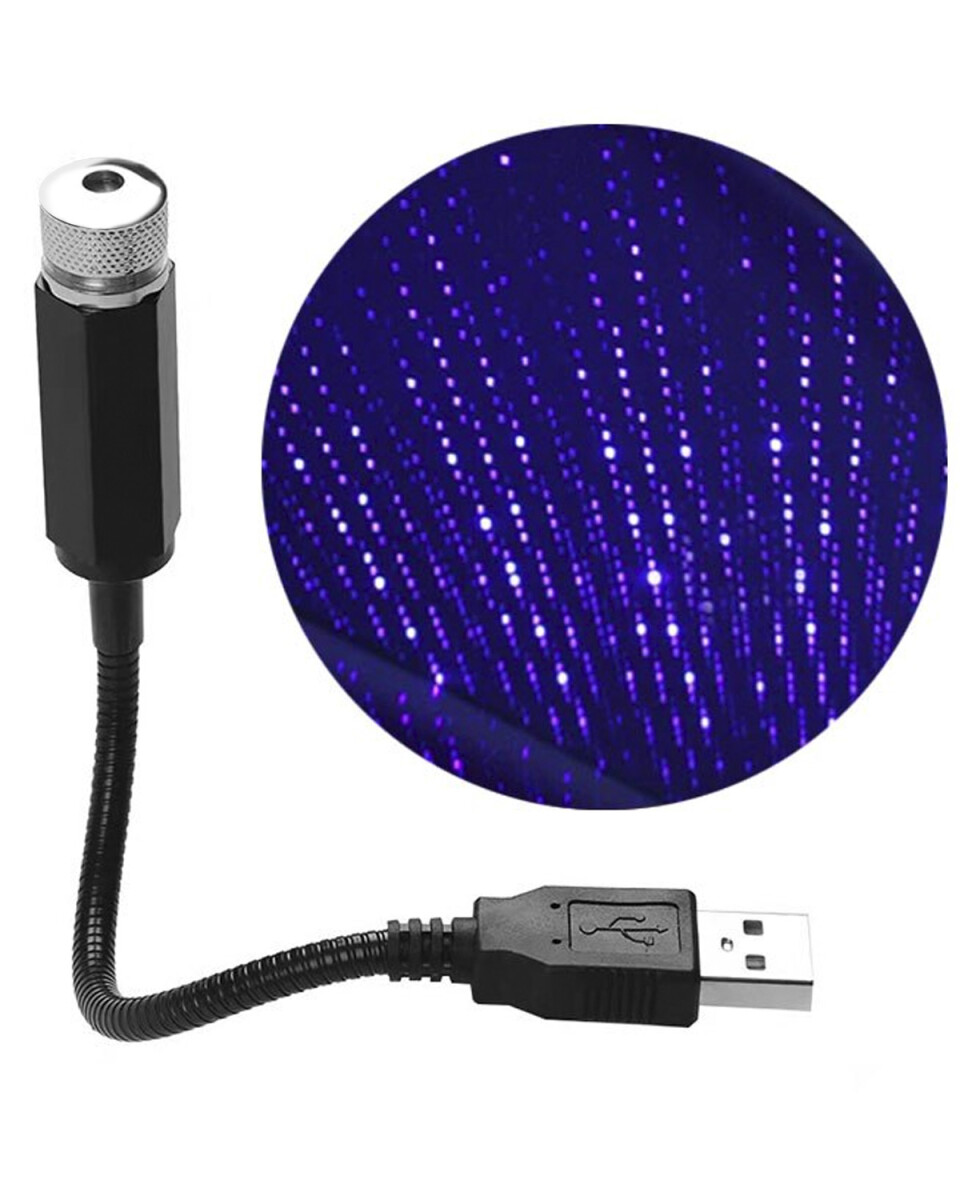 Mini proyector de estrellas láser USB violeta 