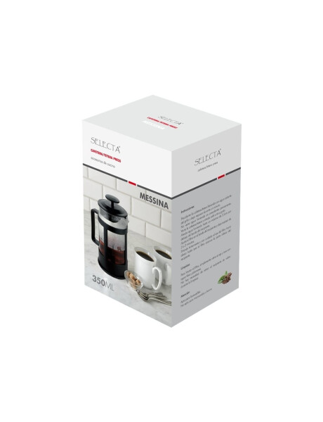 CAFETERA/TETERA EN VIDRIO Y PLASTICO 350ML MESSINA CAFETERA/TETERA EN VIDRIO Y PLASTICO 350ML MESSINA
