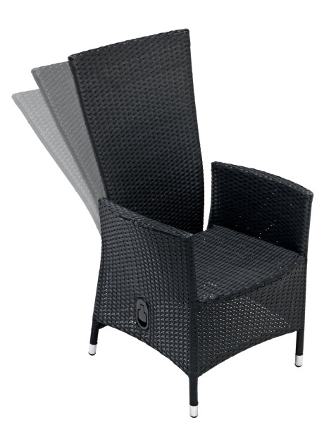 Silla reclinable SKIVE negro Silla reclinable SKIVE negro