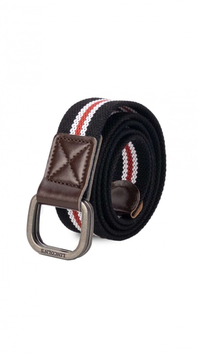 Cinto Pampa - 110 Cms. Negro C/Rojo 