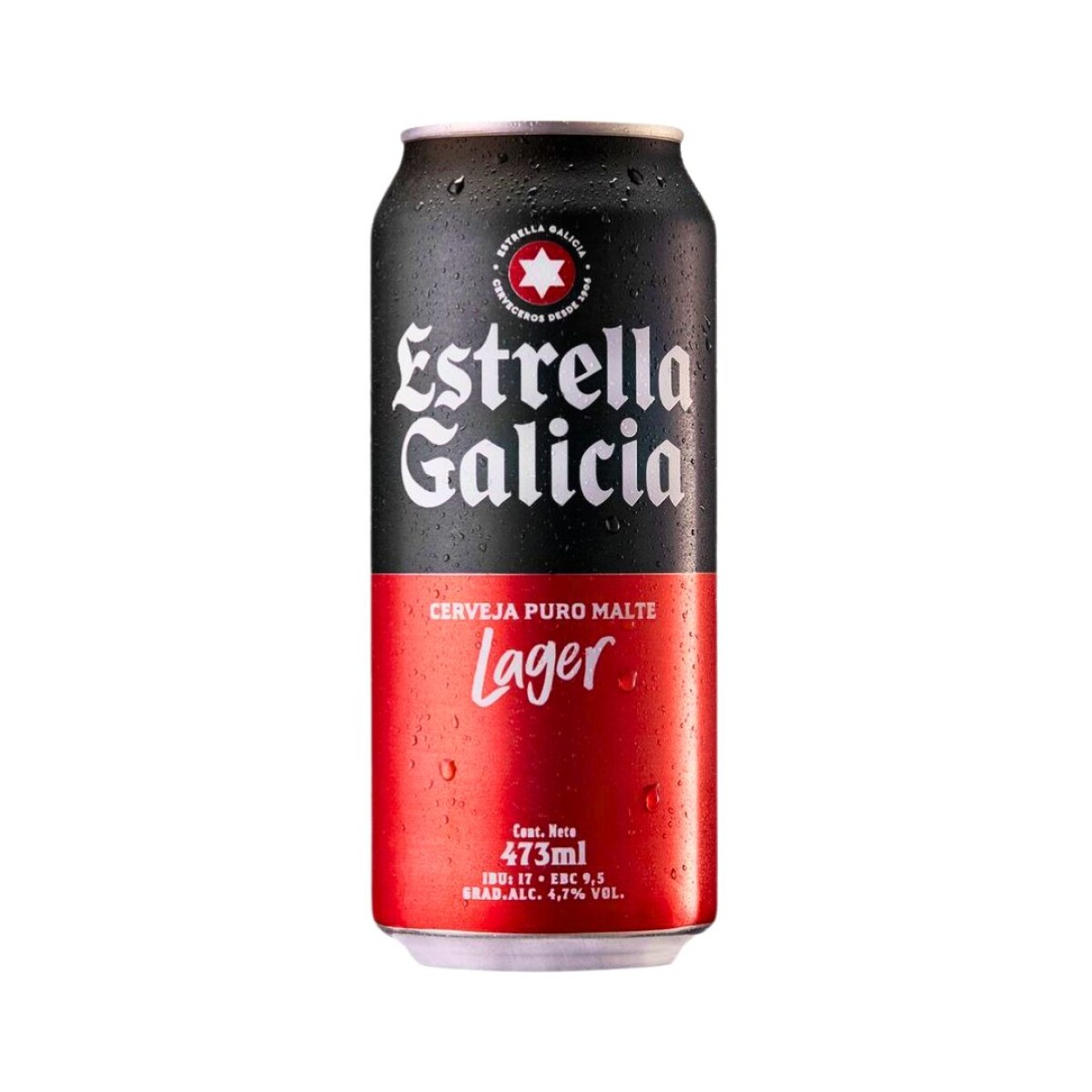 Cerveza Lata Estrella Galicia - 473 ml 