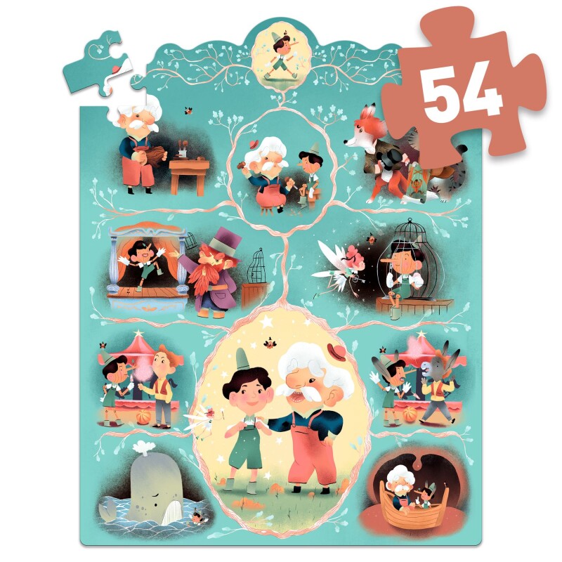Puzzle Story 38x50cm 54 Pcs Pinocho