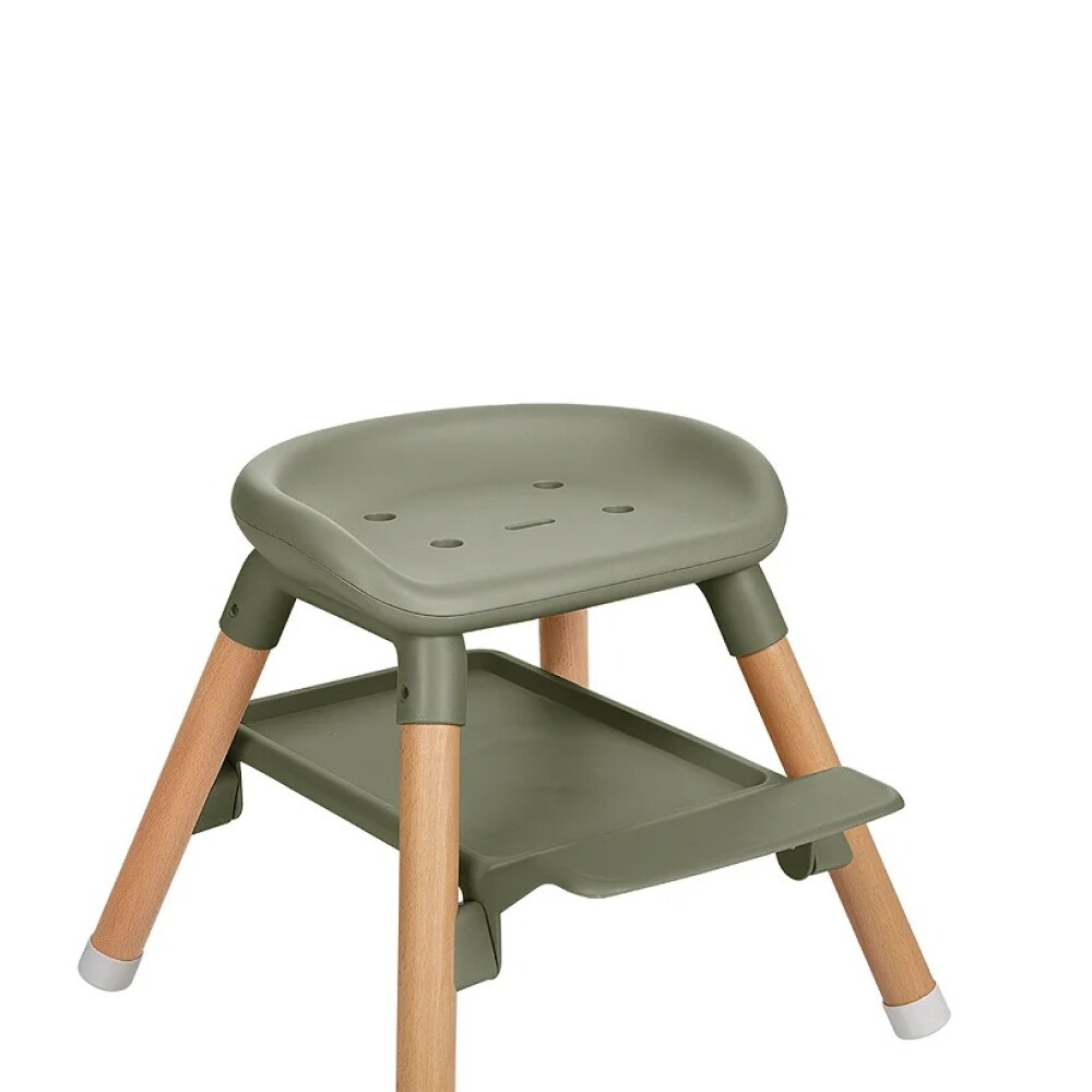Silla de comer WOODY 6 en 1 KIKKABOO green army Silla de comer WOODY 6 en 1 KIKKABOO green army