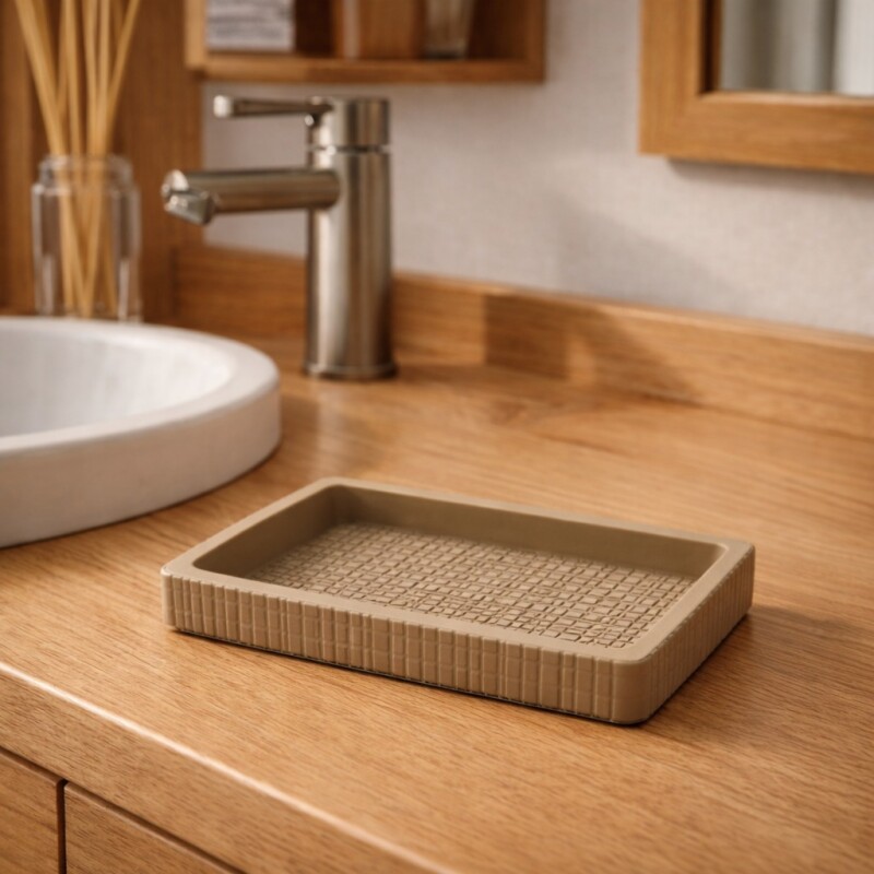 Jabonera para Baño Acanalada