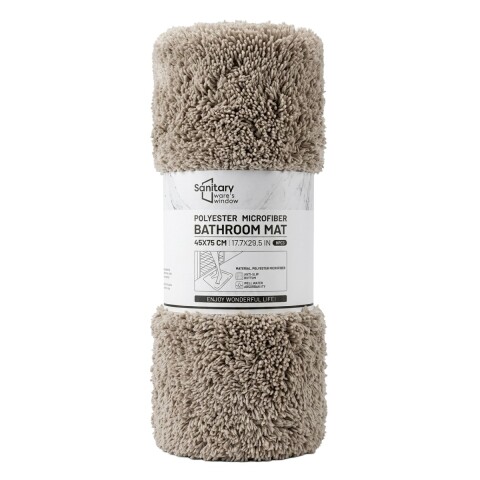 ALFOMBRA BEIGE P/BAÑO 45X75CM Unica