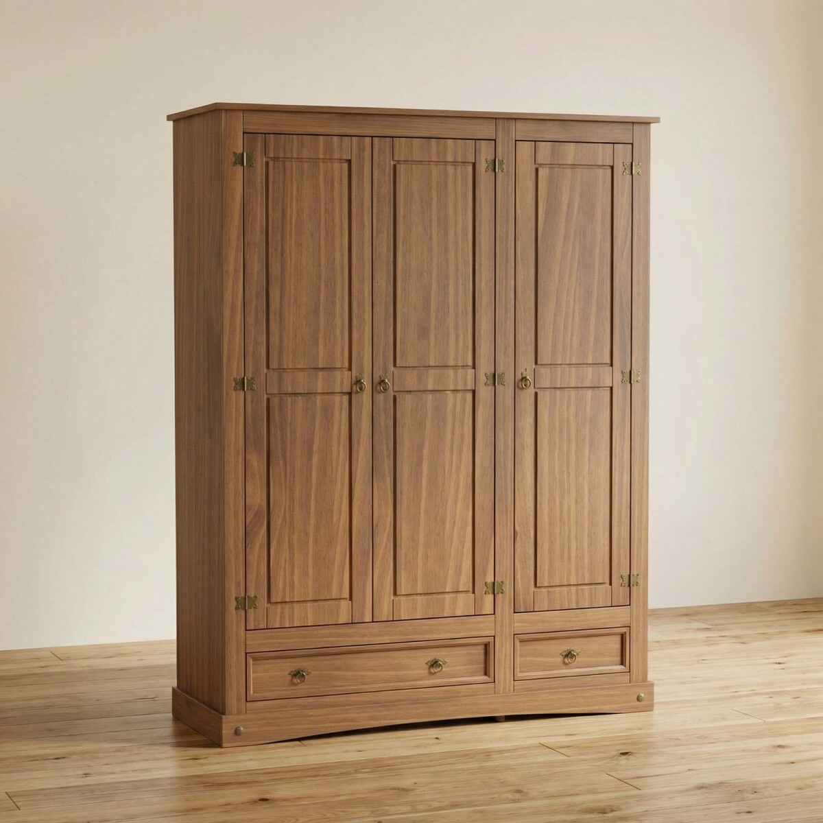 PLACARD - 3 PUERTAS MADERA MARRON MEX 