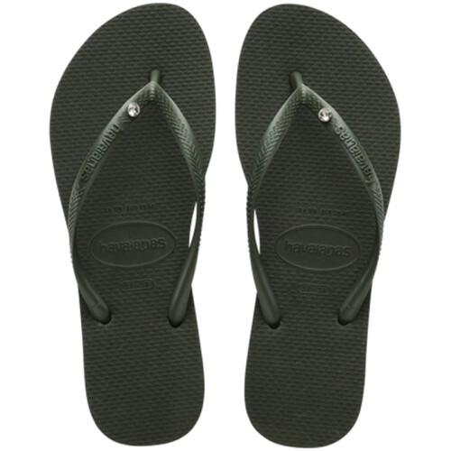 Ojotas Havaianas Slim Crystal Swarovski II Verde