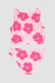 BIKINI SURF GIRL TRICOLOR 6-16A FUCSIA