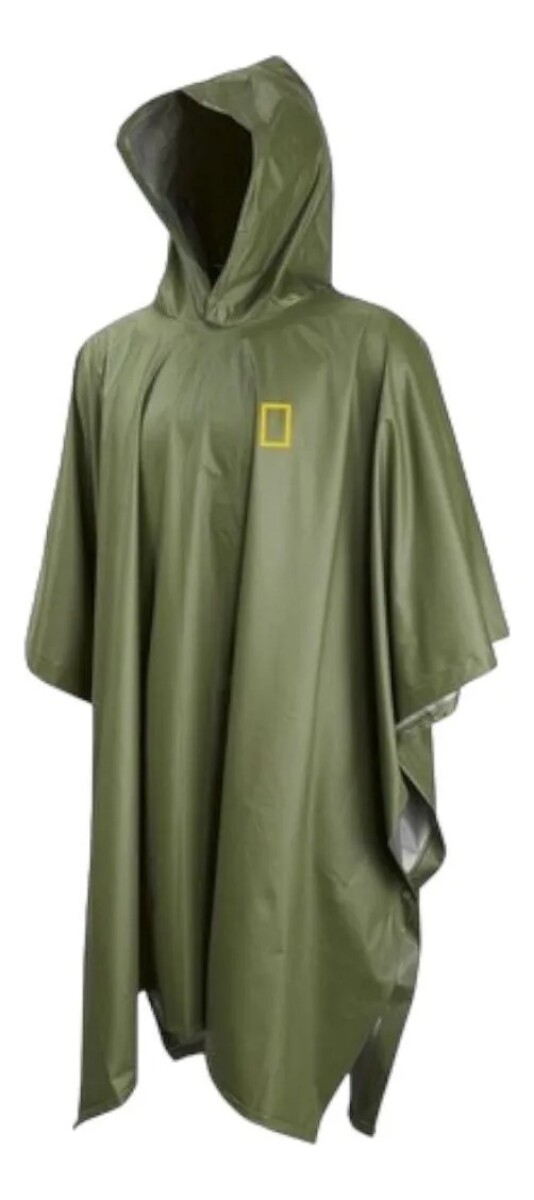 Poncho De Lluvia National Geographic Impermeable - verde 