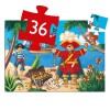 Puzzle Siluetas 42x30cm 36 Pcs 4+ El Pirata y su tesoro