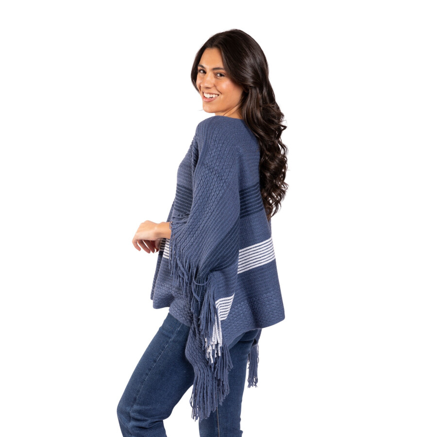 CHERRY PONCHO NAVY
