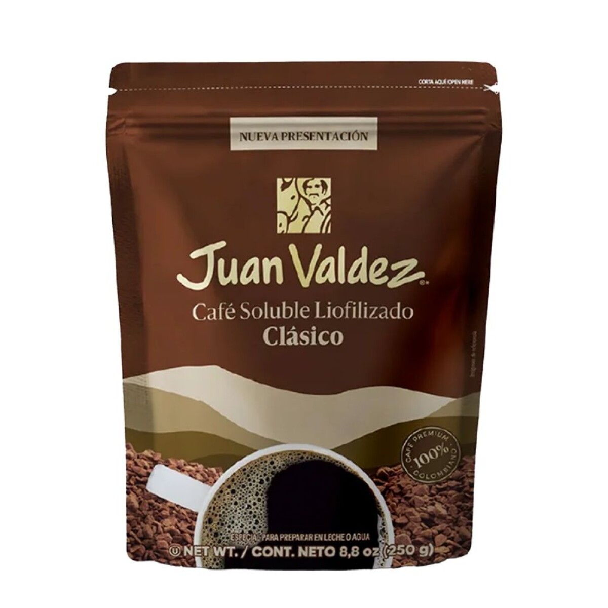 Juan Valdez Soluble Liofilizado Doypack 250g 