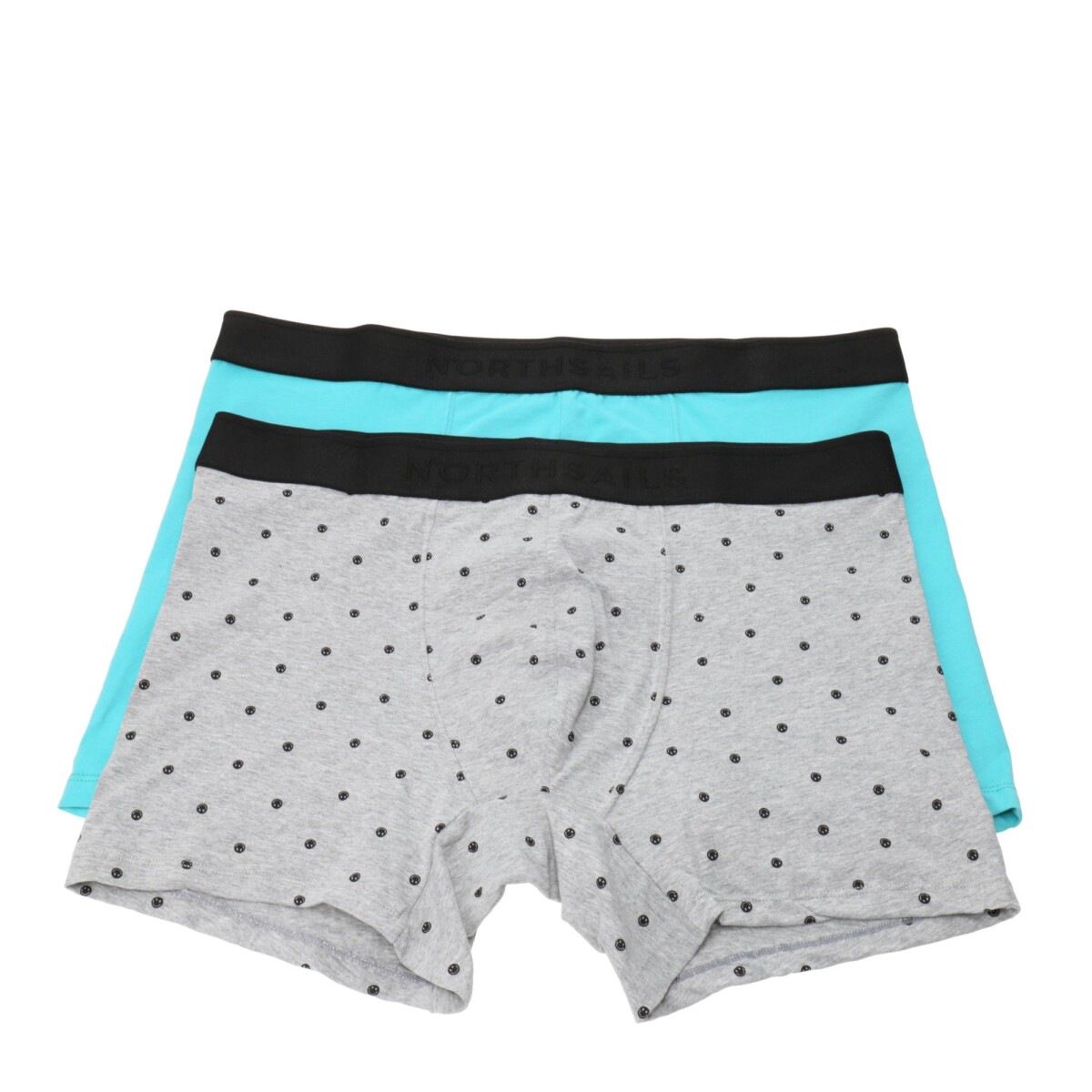 Boxer de Hombre N+ x2 Jules - Gris - Verde Agua 