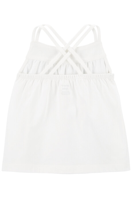 Musculosa con tiras cruzadas Sin color