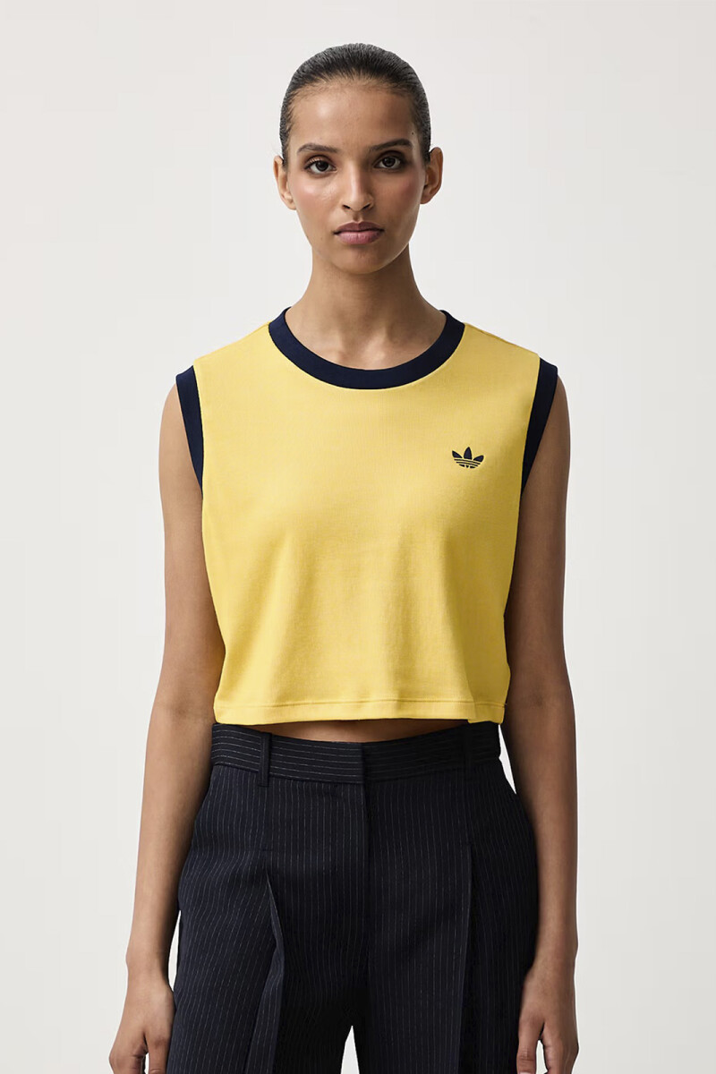 CAMISETA SIN MANGAS HEATHER Amarillo