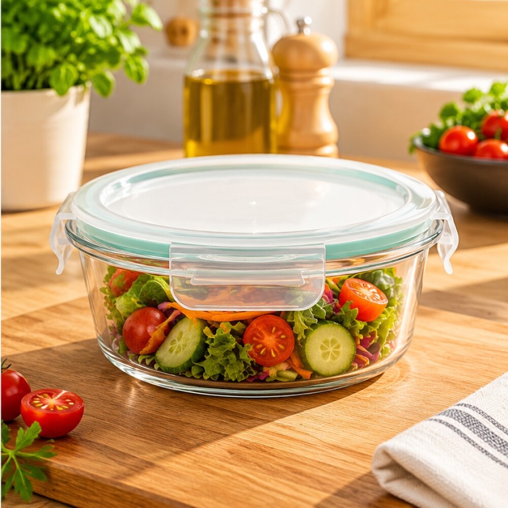 Vianda redonda con tapa 16.2 cm 620 ml 4002RM-2 Vianda redonda con tapa 16.2 cm 620 ml 4002RM-2