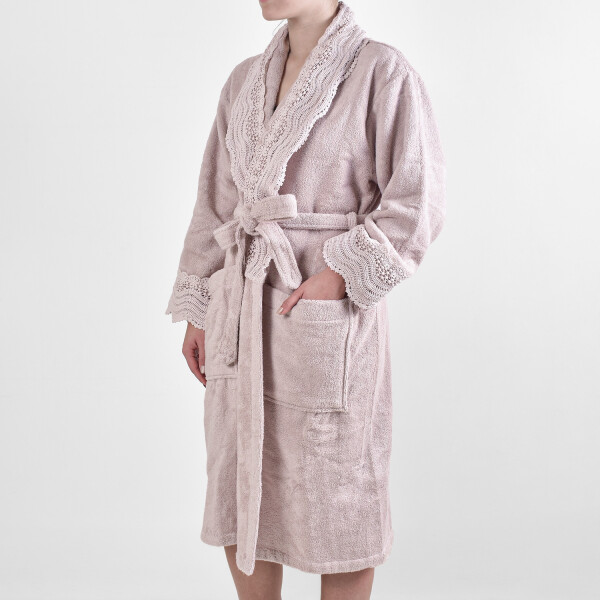 Bata de Toalla Margot Rosa P