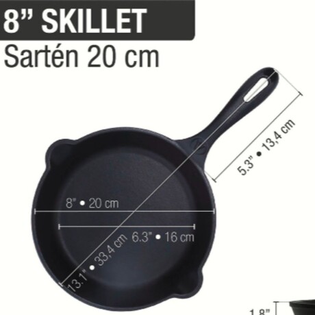 SARTEN HIERRO CURADO 20CM (651) REF.34351 VICTORIA N/a