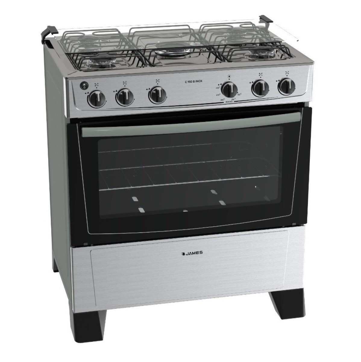 Cocinas James 5 Hornallas C150 Titanium Encend Autolimp 