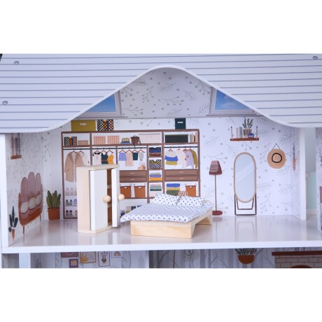 Sarah Doll House, Casita de Muñecas Extra Grande incluye 11 muebles y 4 accesorios Sarah Doll House, Casita de Muñecas Extra Grande incluye 11 muebles y 4 accesorios