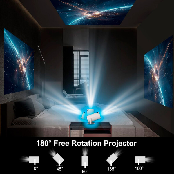 Proyector 4k Game X10 Plus Con 2 Joysticks Para Juegos PROYECTOR X10 PLUS ANDROID + JOYSTICK